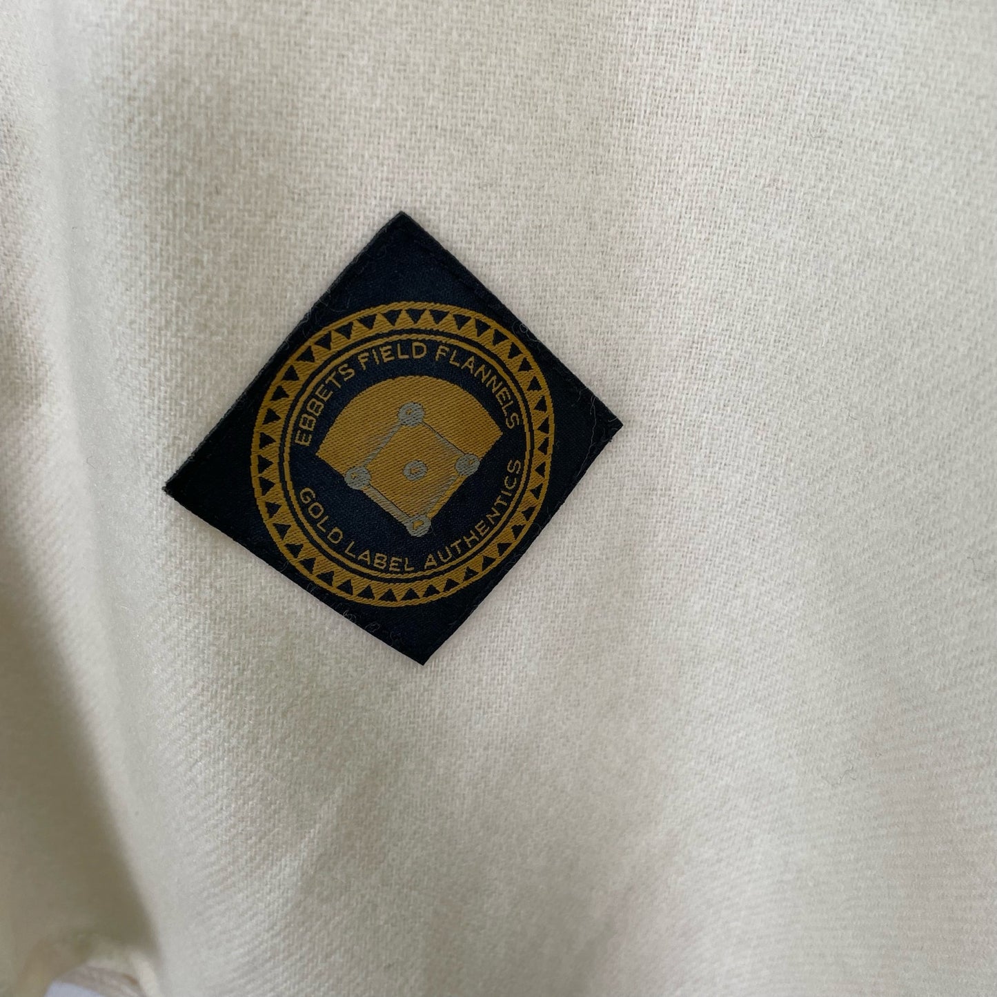 Stall & Dean Rainers Vintage 1950s 26 Wool Jersey Cream White Mens XXL