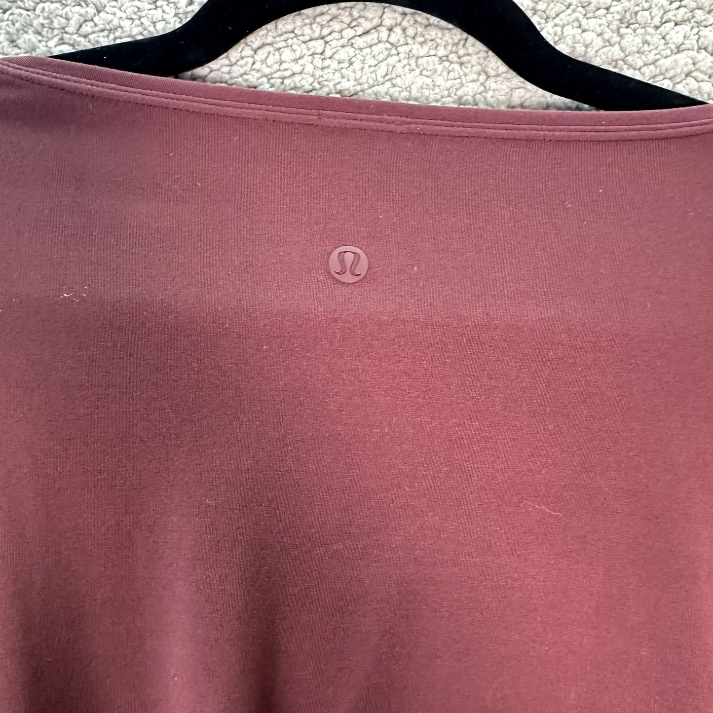 Women's Lululemon Back in Action Long Sleeve Shirt *Nulu Red Merlot 6