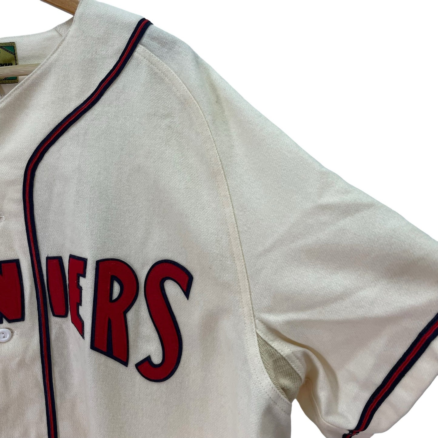 Stall & Dean Rainers Vintage 1950s 26 Wool Jersey Cream White Mens XXL