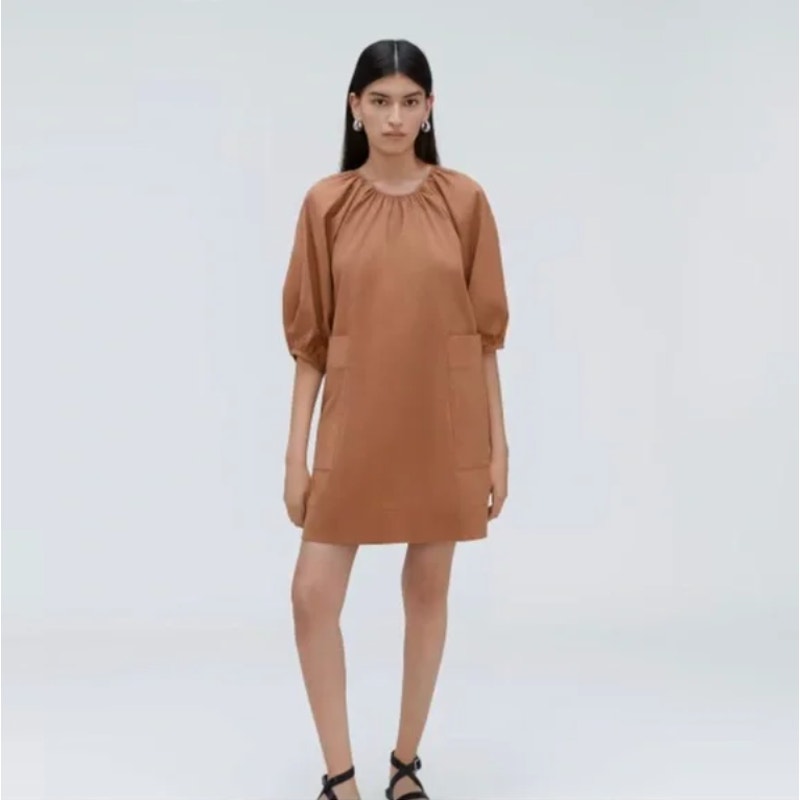 Everlane The Seersucker Puff Sleeve Mini Dress Womens XS – Garments & Goods