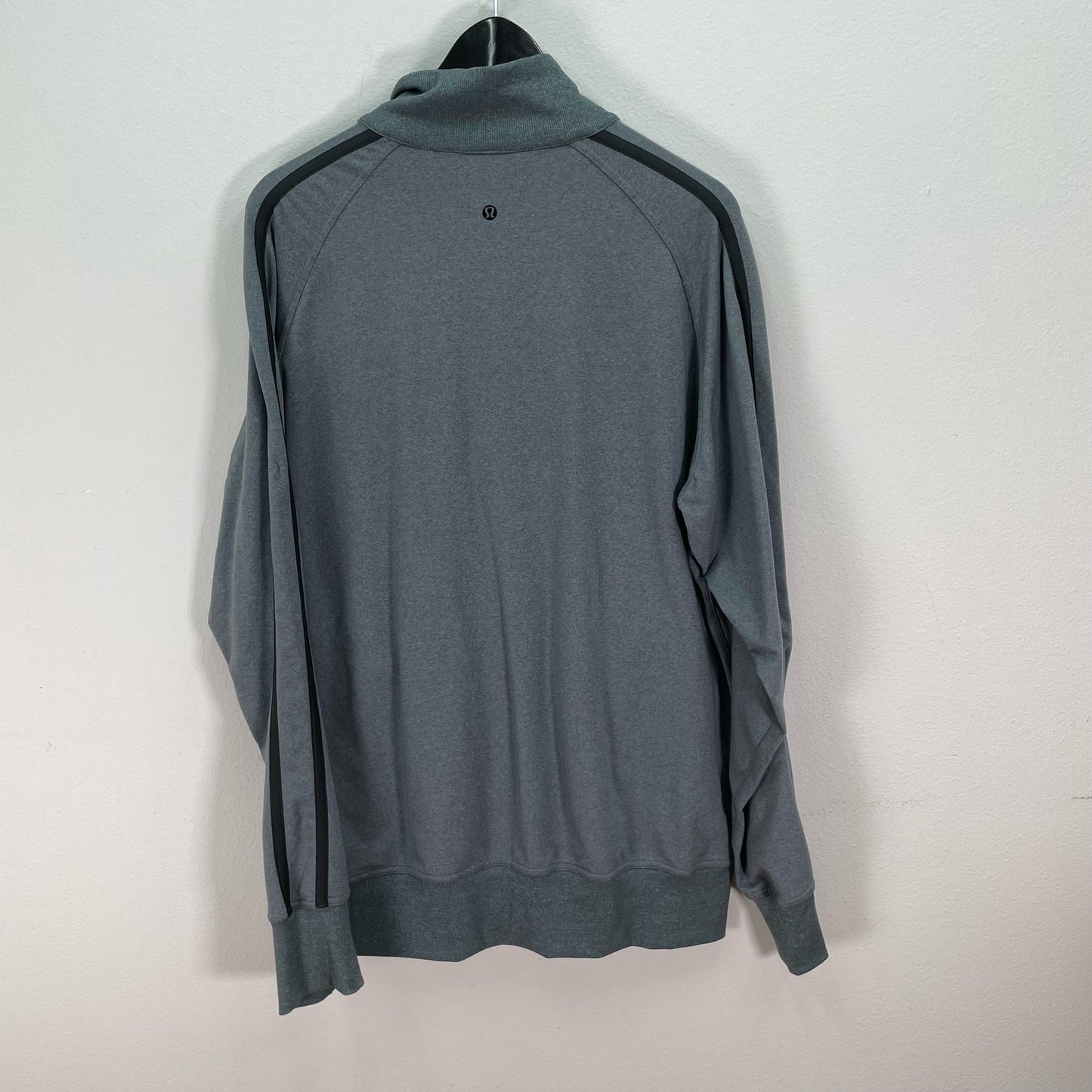 Lululemon Kung Fu Jacket II Heathered Deep Shore Long Sleeve Mens Large