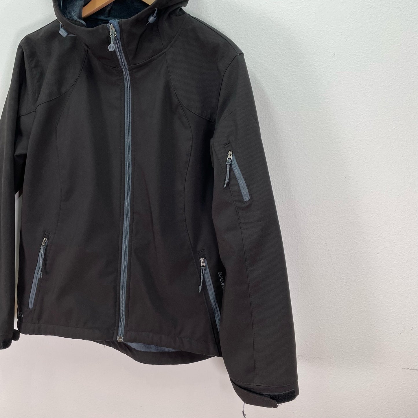 Black Diamond Soft Shell Jacket Coat Black Womens Medium