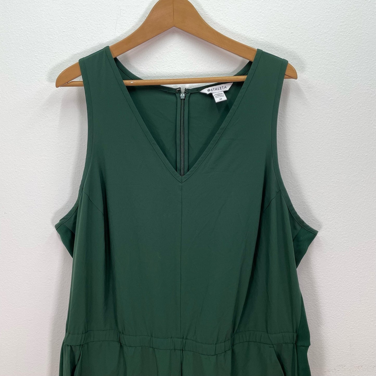 Athleta Brooklyn Jumpsuit Romper Green Womens 22