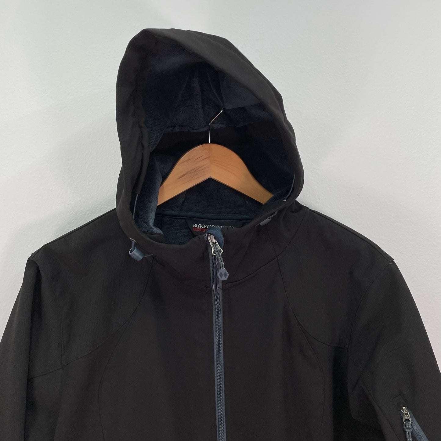 Black Diamond Soft Shell Jacket Coat Black Womens Medium