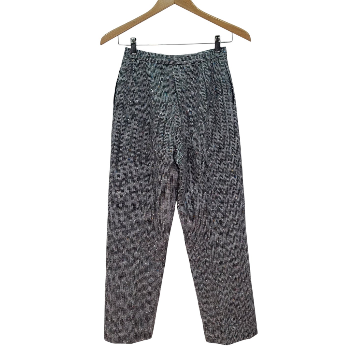 Pendelton Wool Plaid Pants Gray Funfetti Women Size 6