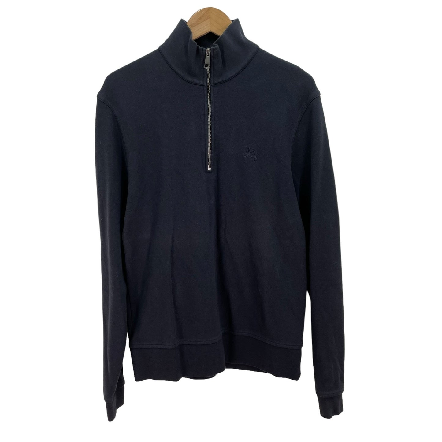 Burberry Brit 1/4 Zip Navy Pullover Mens Large