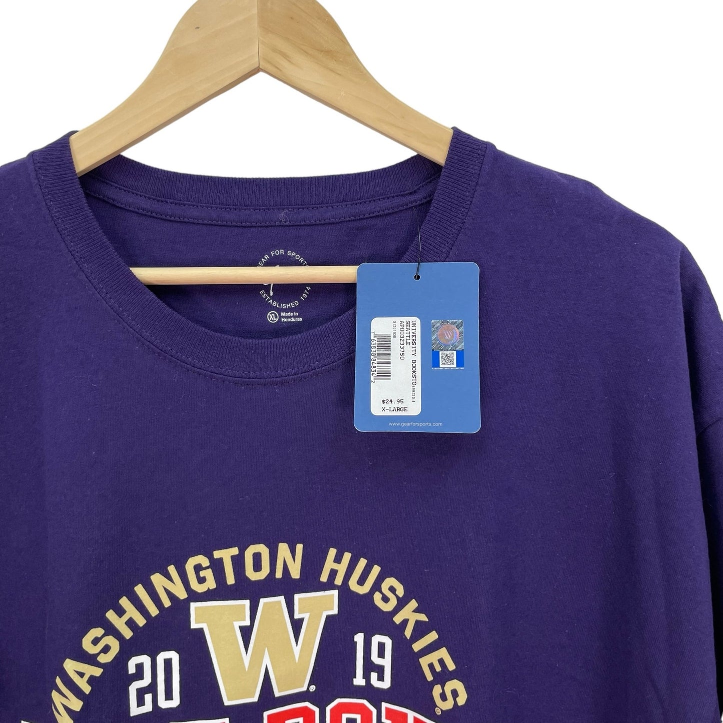 Washington UW Huskies Rose Bowl Ohio State 2019 NWT Mens XL