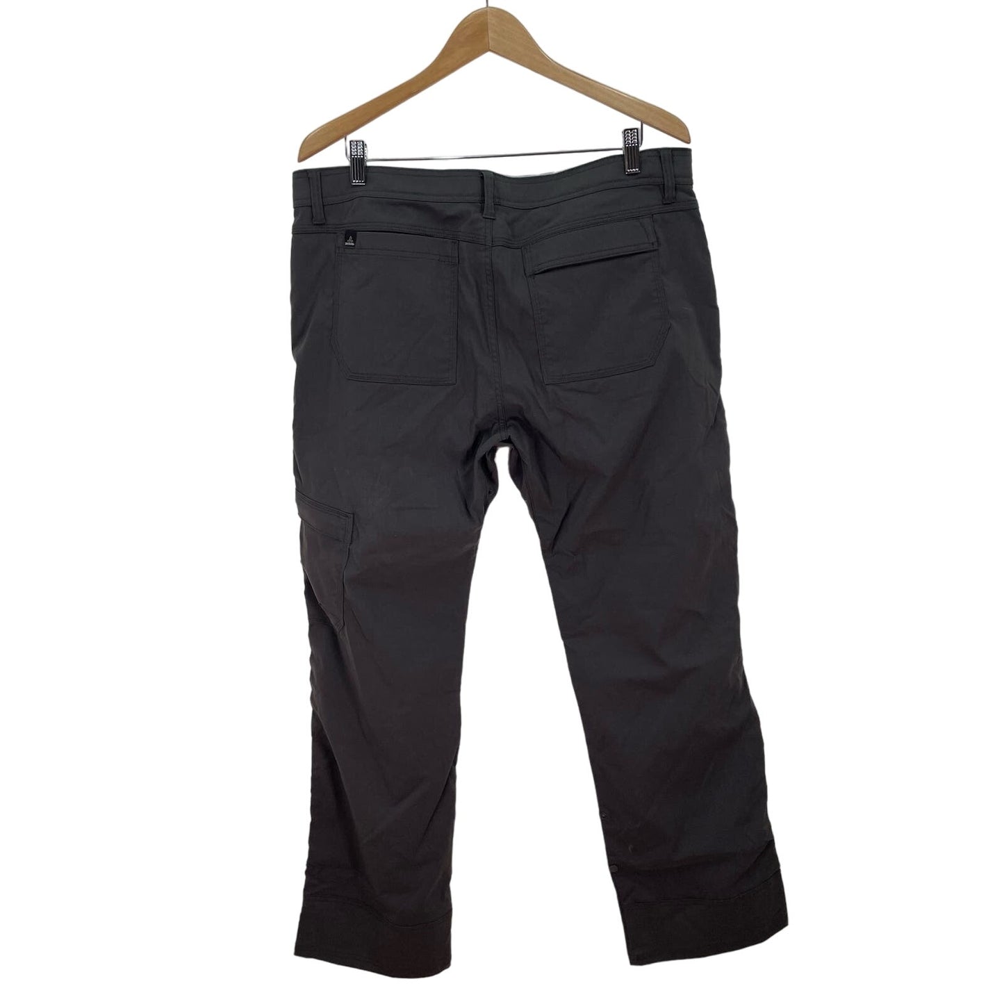 prAna Stretch Zion Pant Cinch Waist Black Mens 38