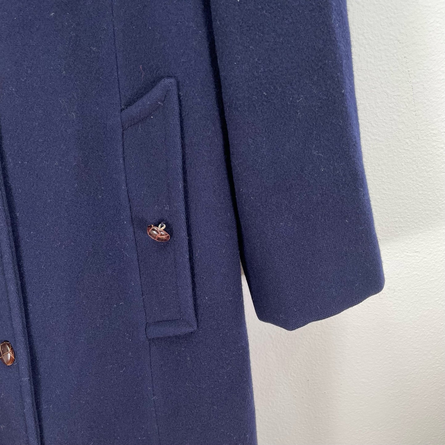 Vintage Navy Macintosh PeacoatWool Blue Womens 6