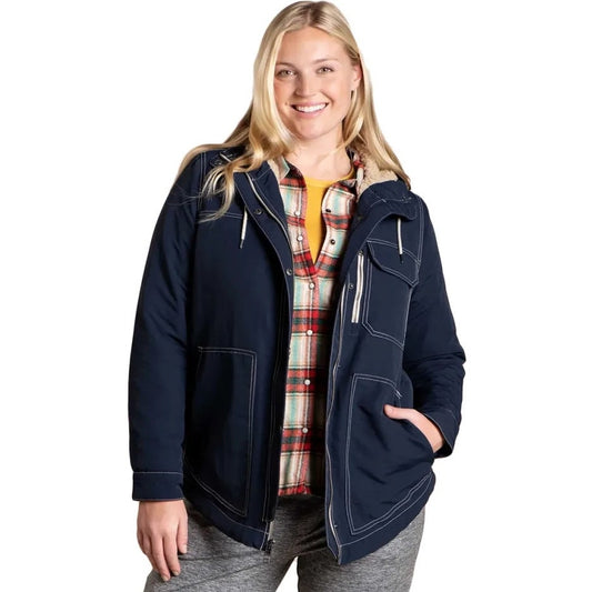 Toad & Co Forester Pass Parka Small Big Sky III Blue Womens Large