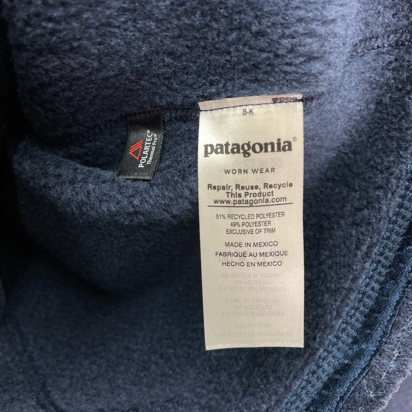 Patagonia Re-Tool Snap T P/O Blue Fleece Sweater NWT Womens XS