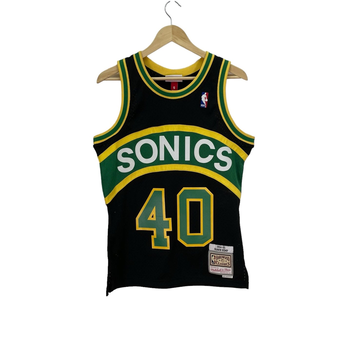 Seattle Super Sonics Kemp Jersey NBA Basketball Mitchell & Ness Size Small