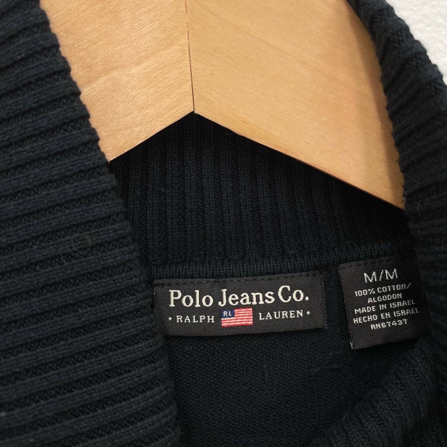 Ralph Lauren Polo Jeans Co. Turtle Neck Sweater Black Womens Medium