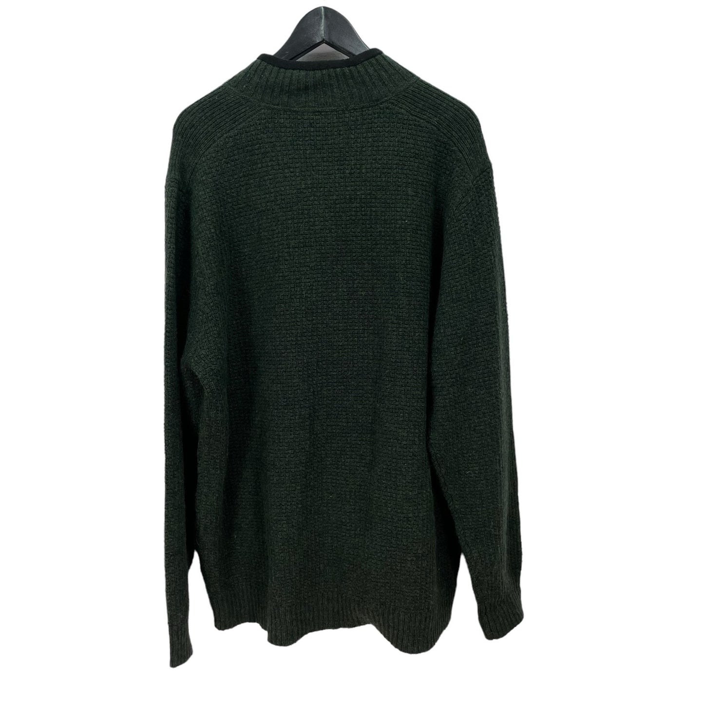 Pendleton Washable Wool Cardigan Zip Sweater Green Mens XL