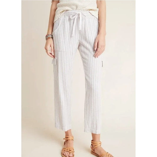 Sanctuary x Anthropologie Discoverer Linen Pants Cargo Womens XS