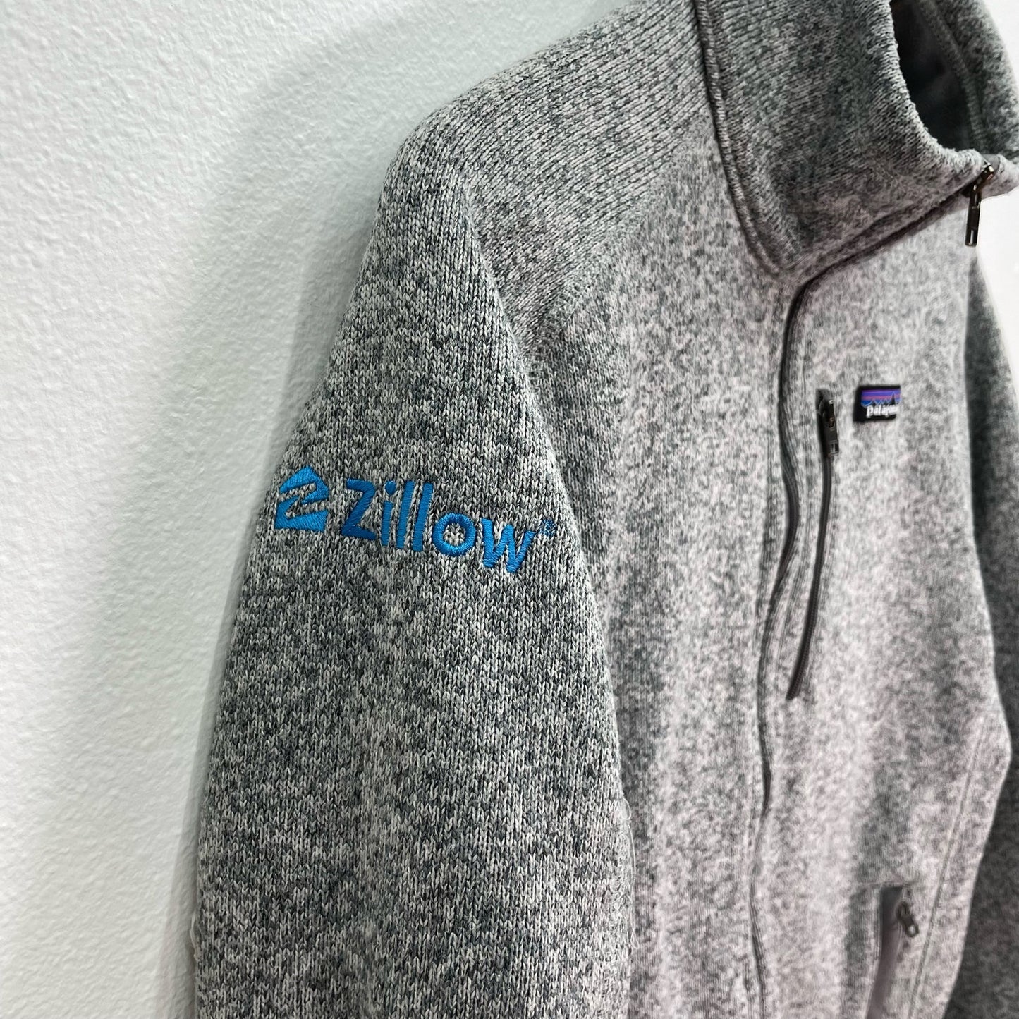 Patagonia Zillow Fleece Full Zip Jacket Gray Mens Medium