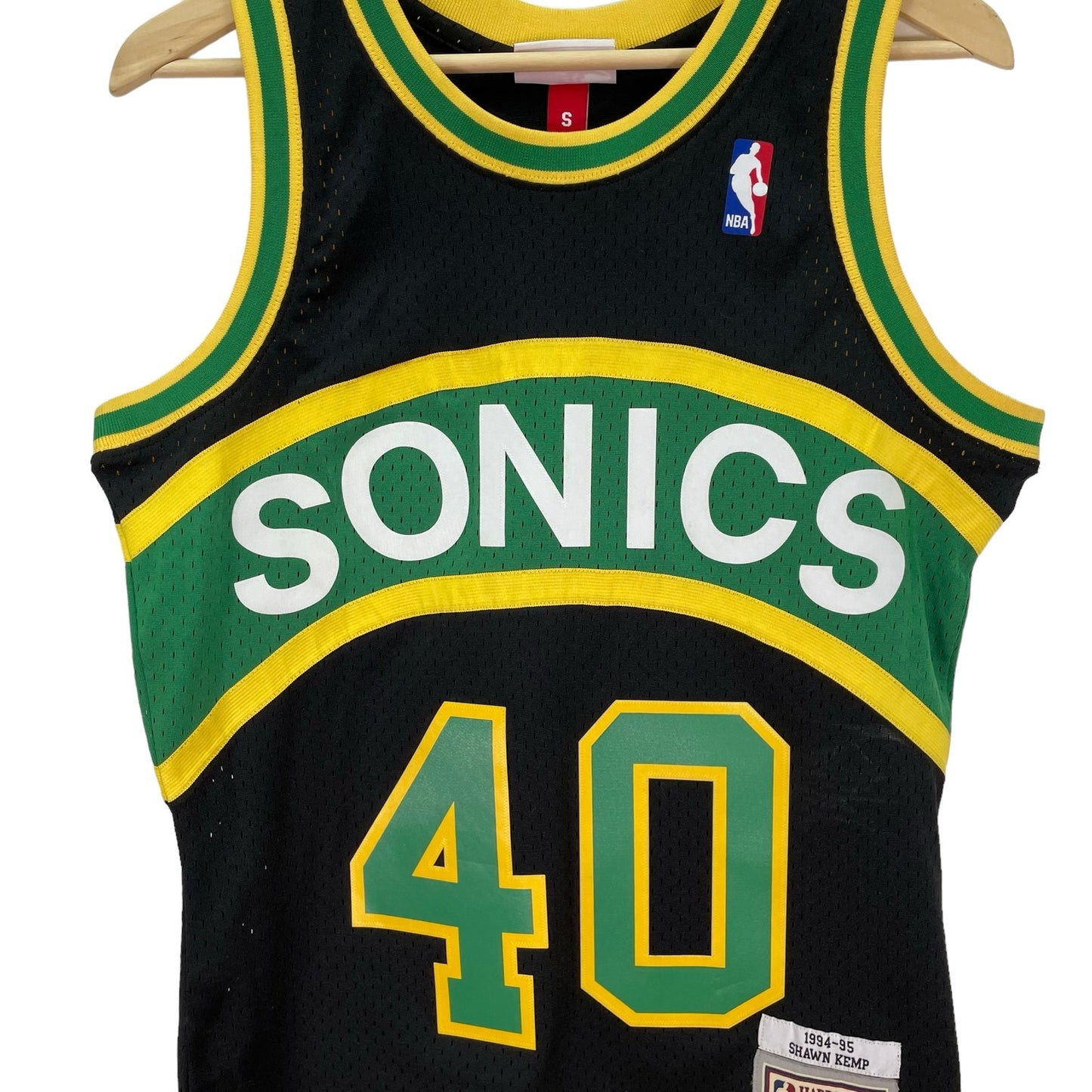 Seattle Super Sonics Kemp Jersey NBA Basketball Mitchell & Ness Size Small