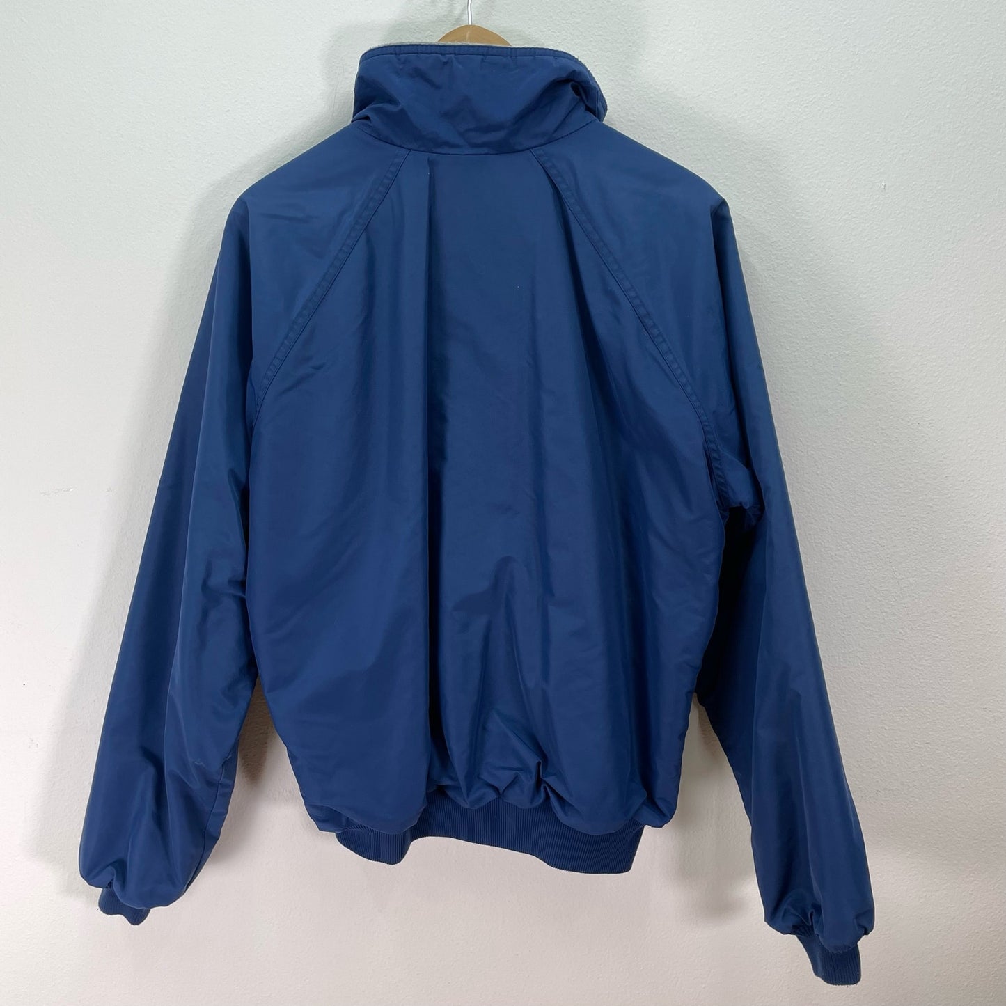 Patagonia Jacket Shelled Fleece Synchilla Full Zip Blue Vintage 90s Mens Large