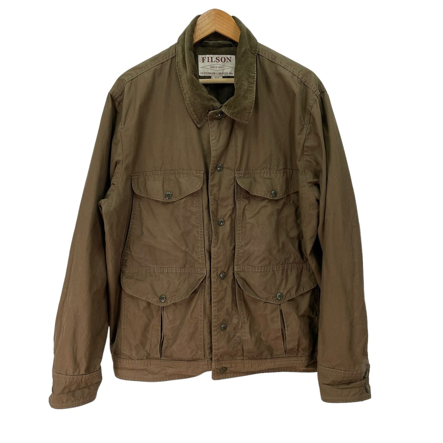 Filson Lightweight Dry Cloth Journeyman Jacket Mens XL