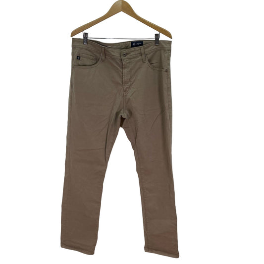 AG Adriano Goldschmied Khaki‎ The Everett Slim Straight Jeans Mens 36 x 32