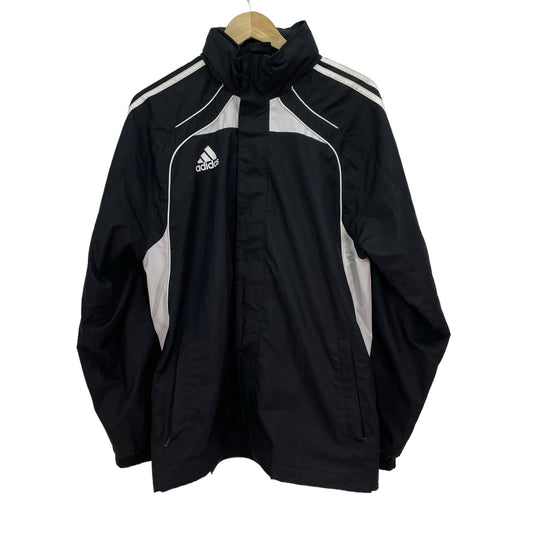 adidas Windbreaker Light Jacket Parka Retro Inspired Black Mens Medium