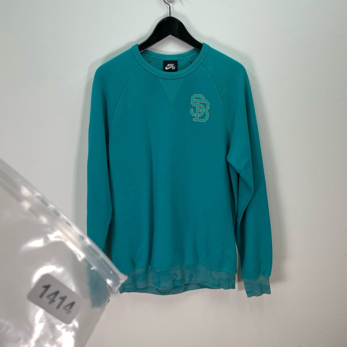 Nike SB Crewneck Pullover Sweatshirt Teal Womens Size Medium