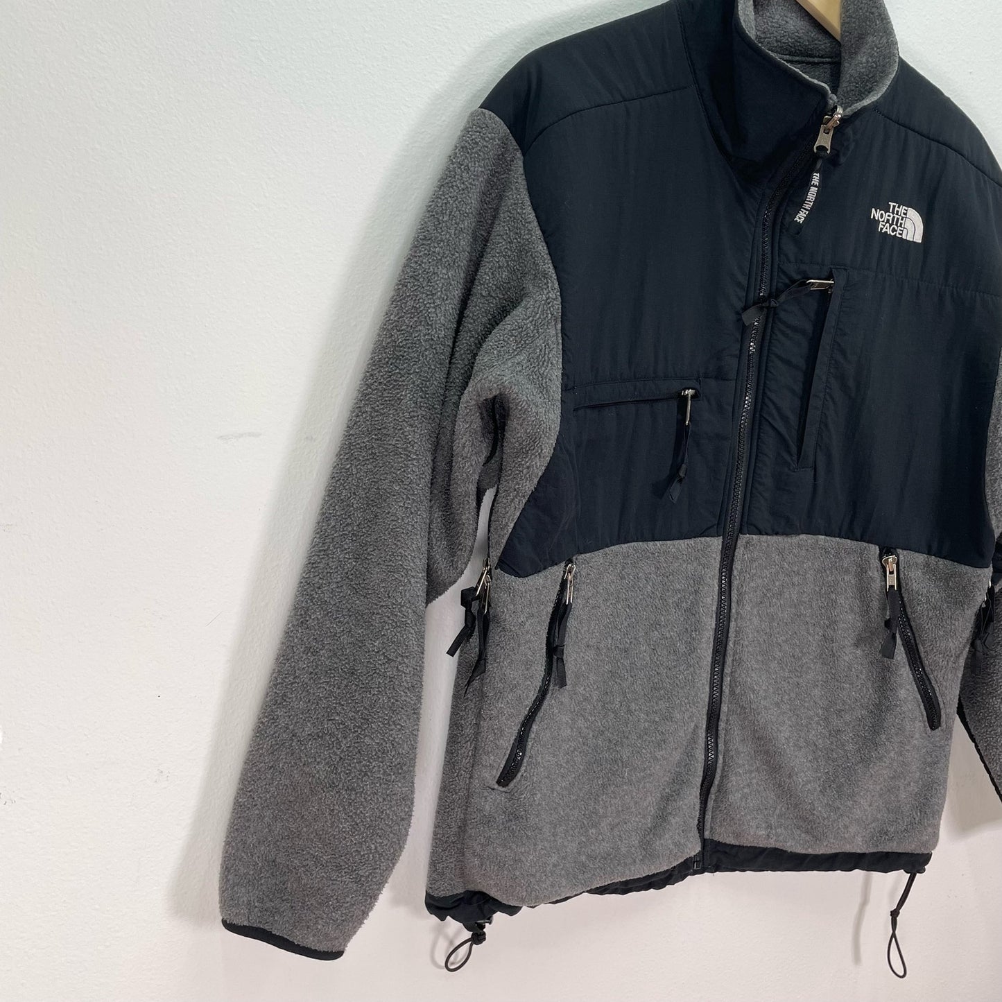 The North Face Fleece Jacket Classic Gray Black Mens Medium