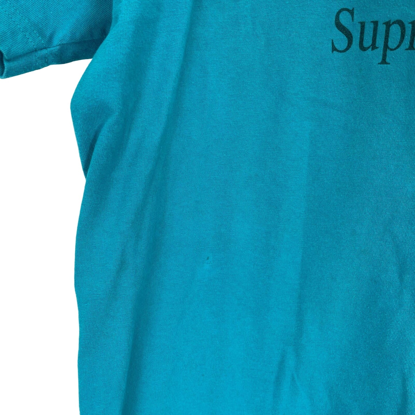 Supreme Apple Mac X T-Shirt Blue Green Green Mens Medium