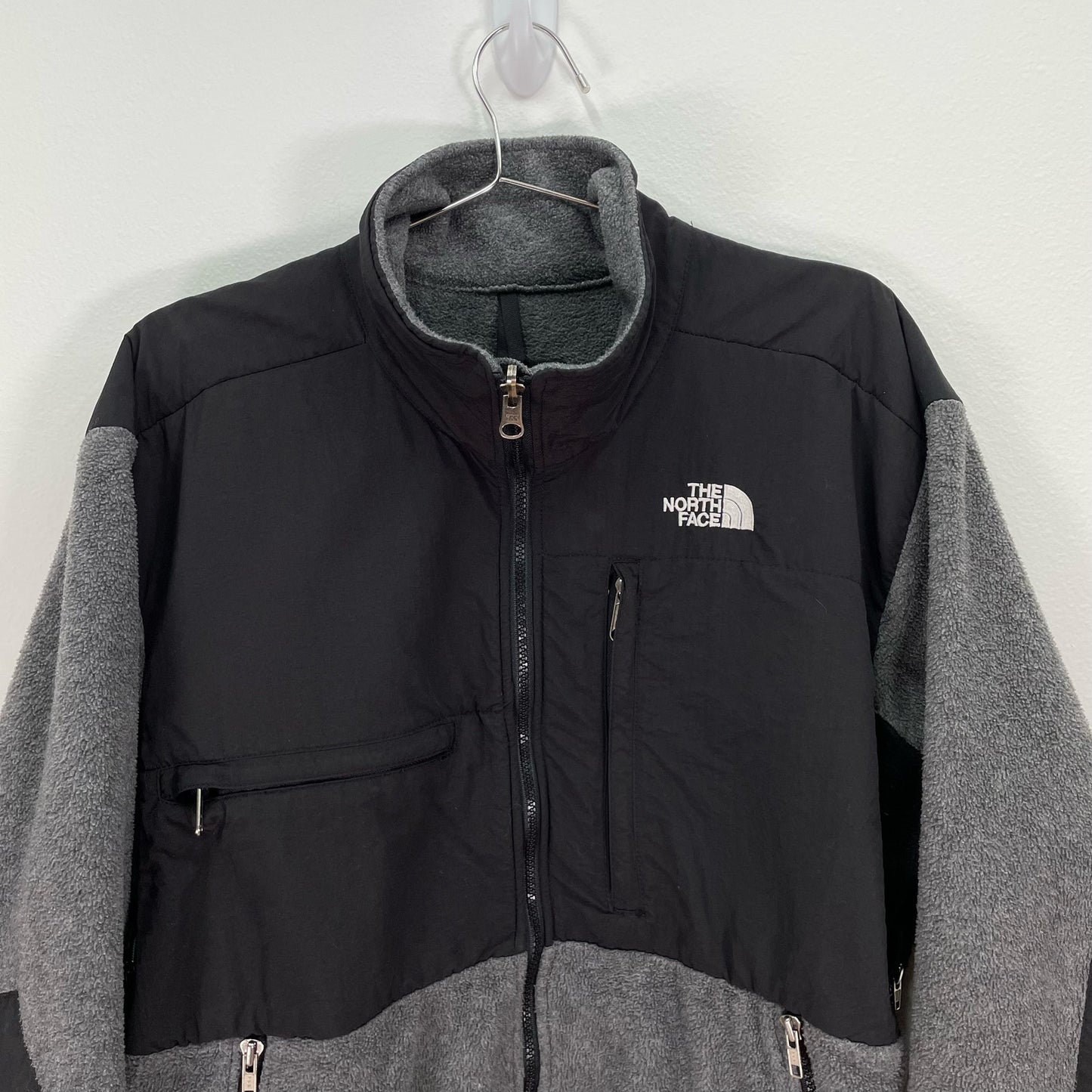 The North Face Denali Fleece Jacket Black Gray Mens Large