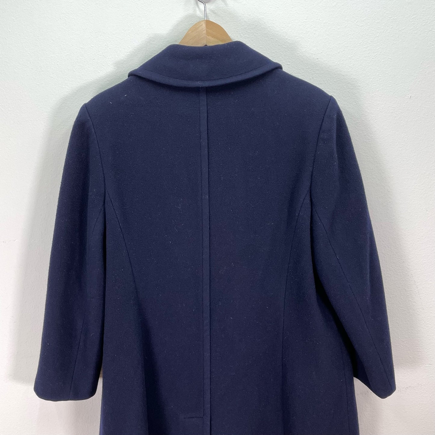 Vintage Navy Macintosh PeacoatWool Blue Womens 6