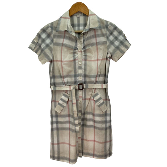 Burberry Childrens Plaid Classic Belted Dress Girls 12Y