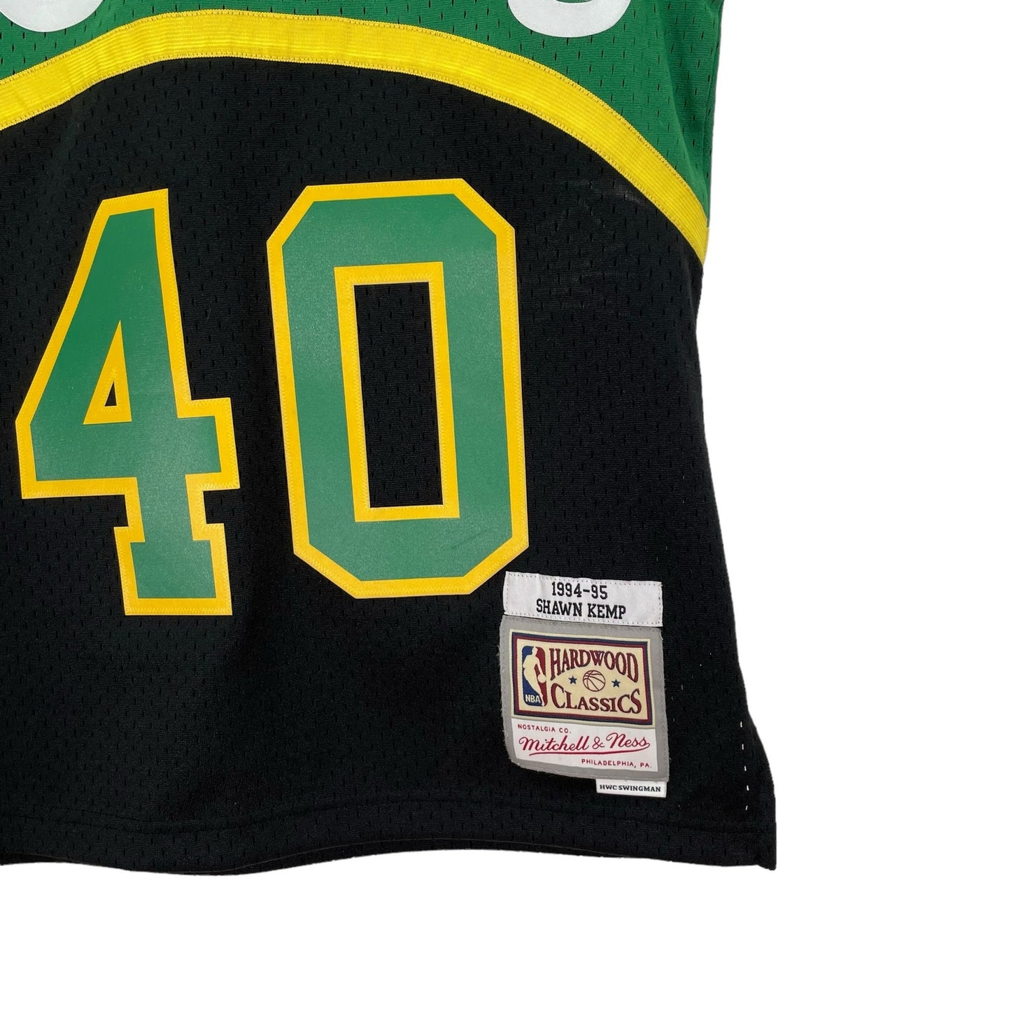 Seattle Super Sonics Kemp Jersey NBA Basketball Mitchell & Ness Size Small