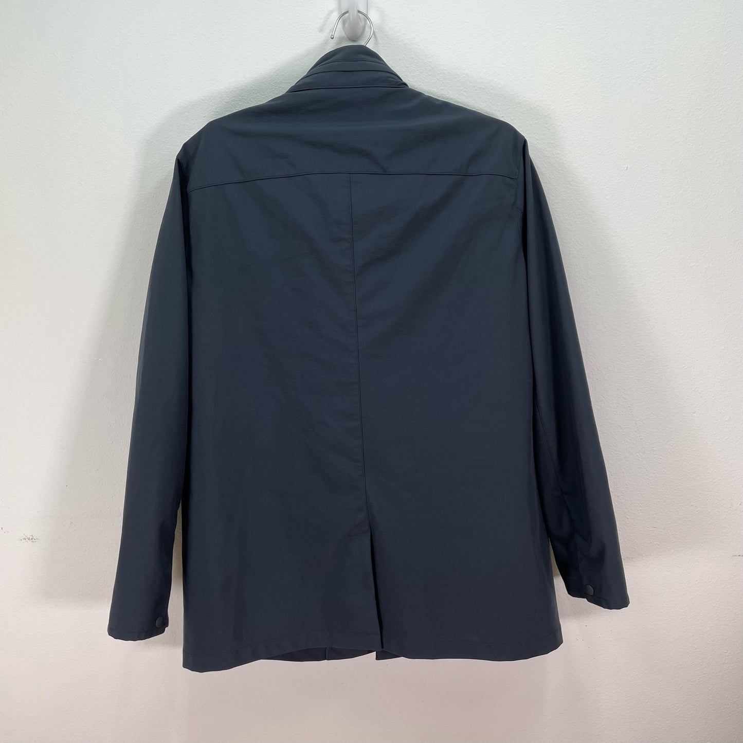 Zachary Prell Oxford Jacket Coat Snap Navy Mens Large