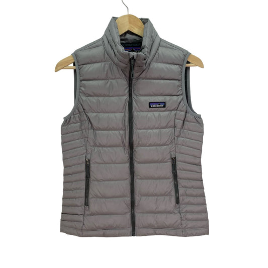 Patagonia Nano Goose Down Puffer Packable Vest Gray Womens Small