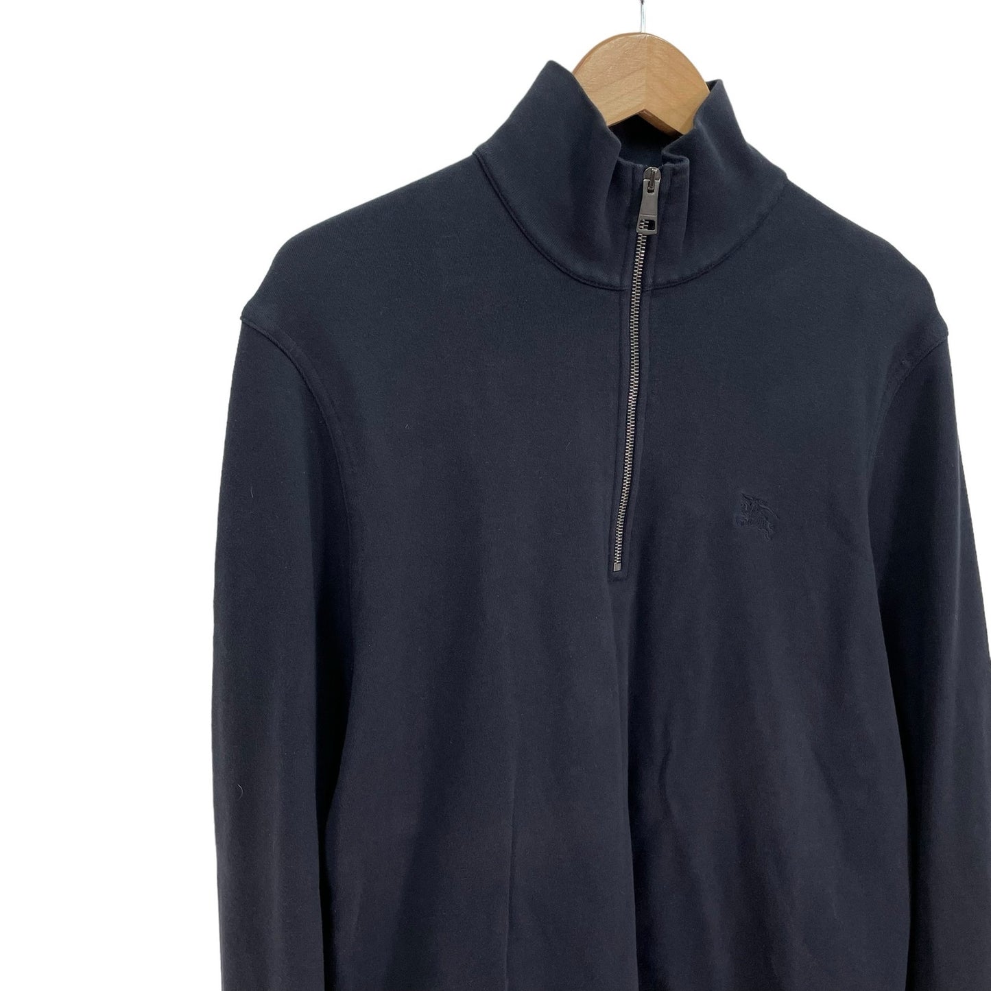 Burberry Brit 1/4 Zip Navy Pullover Mens Large