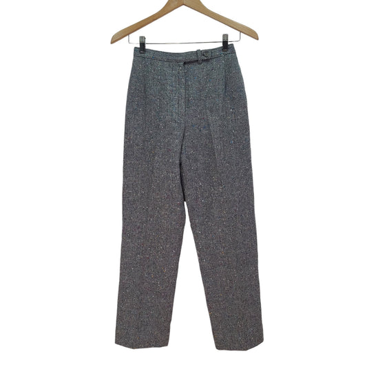 Pendelton Wool Plaid Pants Gray Funfetti Women Size 6