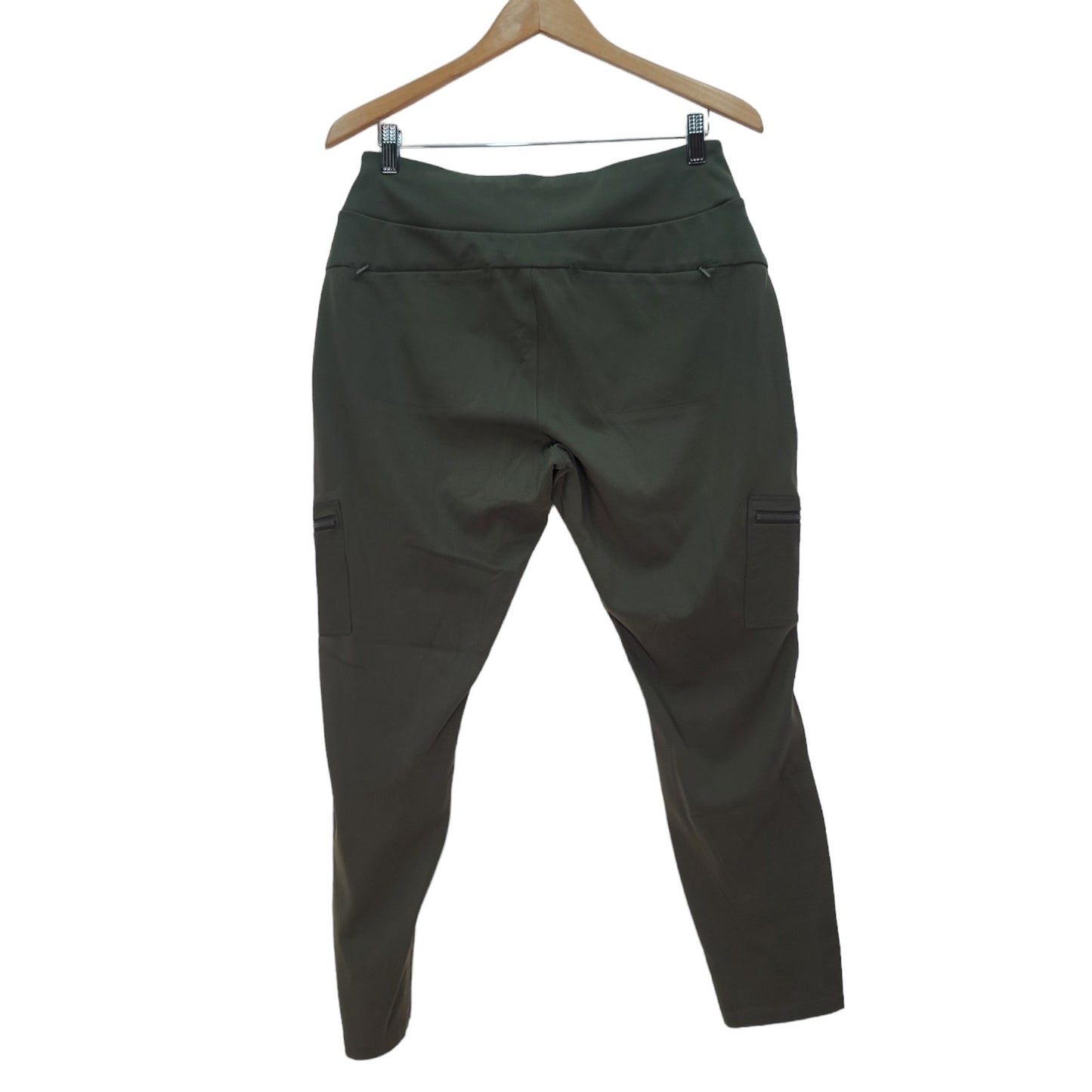 Athleta Headlands Hybrid Cargo Green Womens Active Stretch Pants Size 16