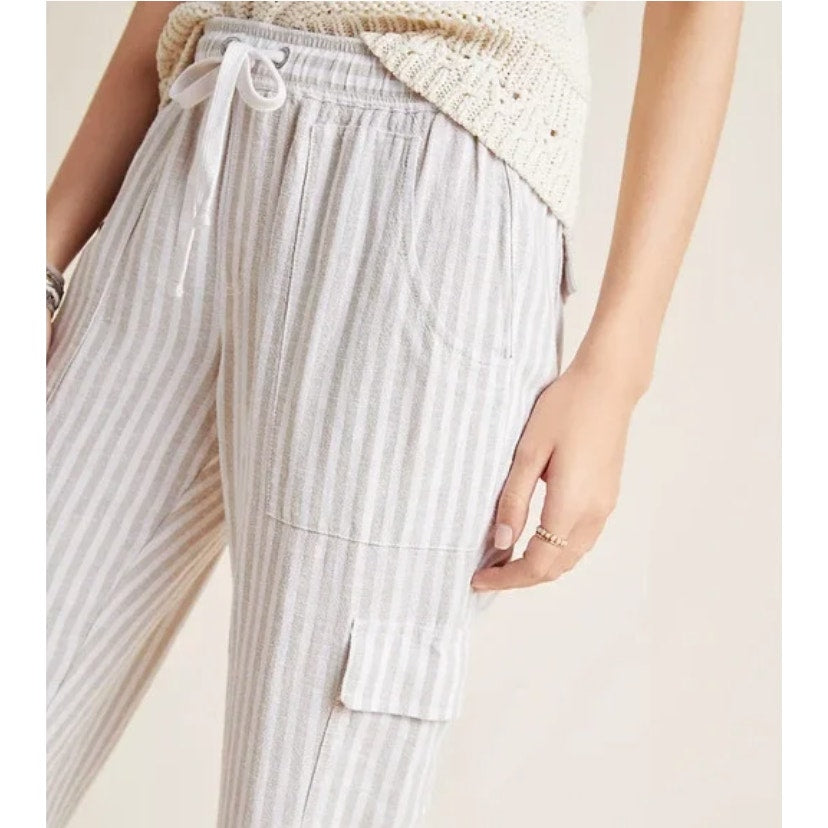 Sanctuary x Anthropologie Discoverer Linen Pants Cargo Womens XS