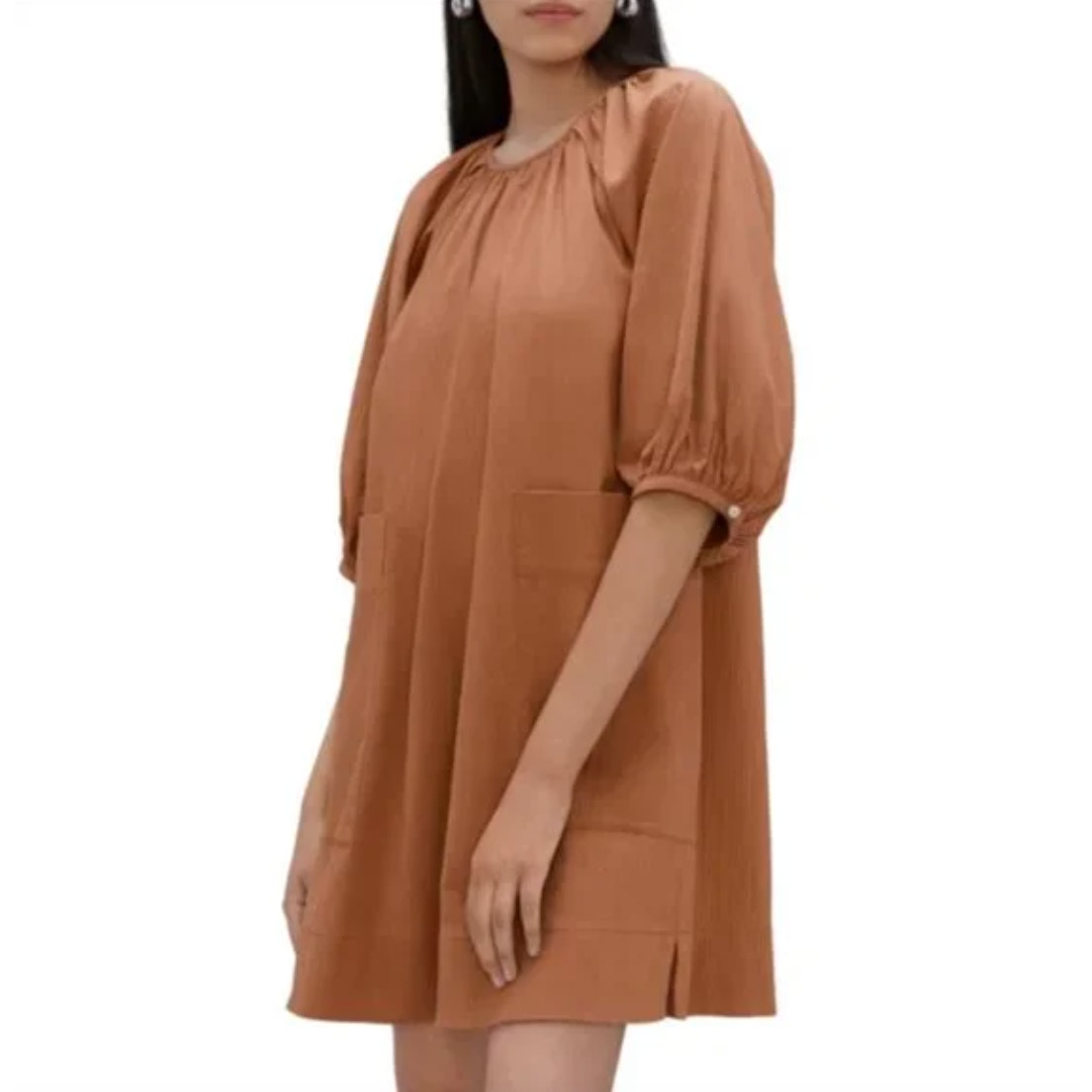 Everlane The Seersucker Puff Sleeve Mini Dress Womens XS – Garments & Goods