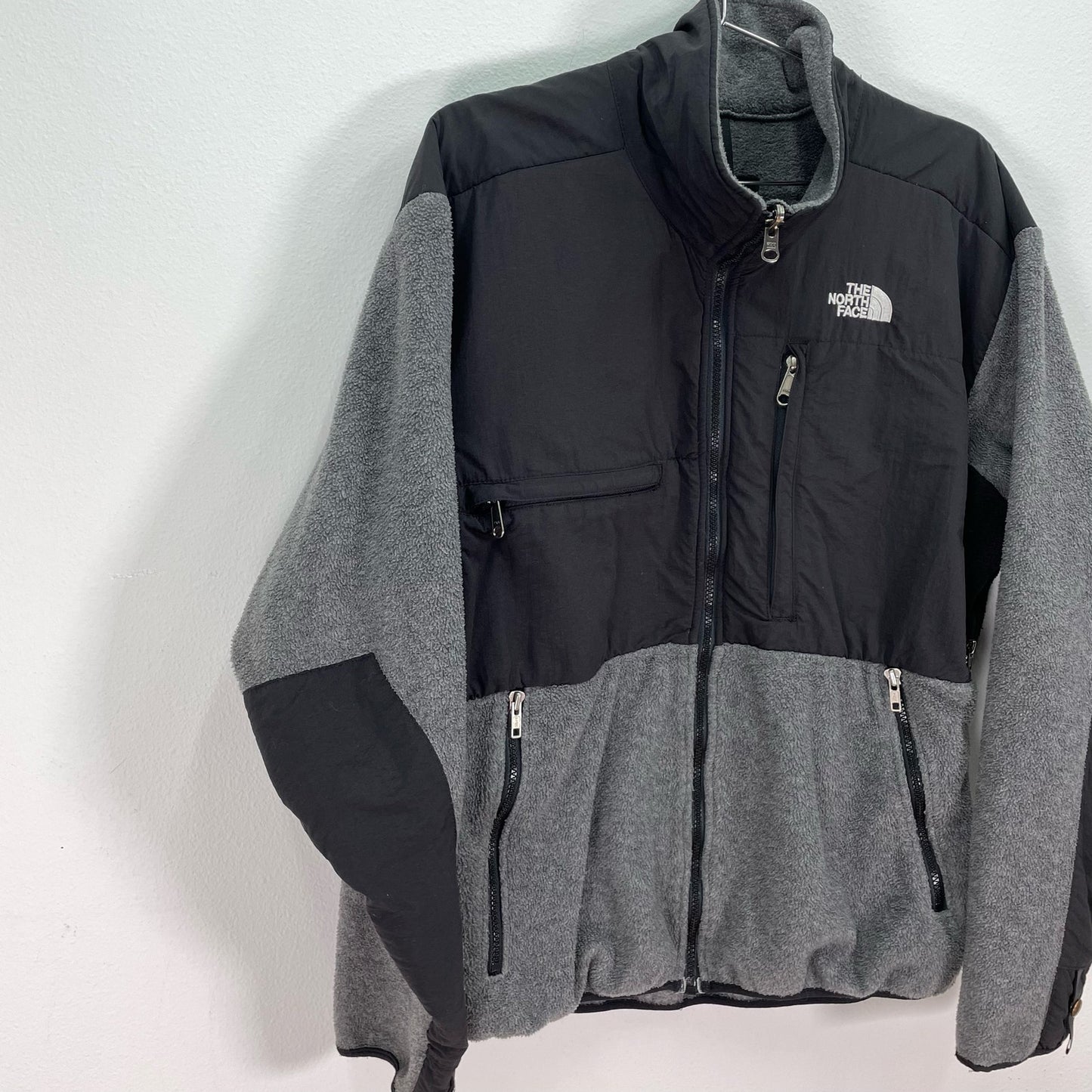 The North Face Denali Fleece Jacket Black Gray Mens Large