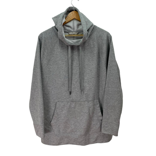 Athleta Pullover Hoodie Sweatshirt Oversized Fit Gray Womens Large