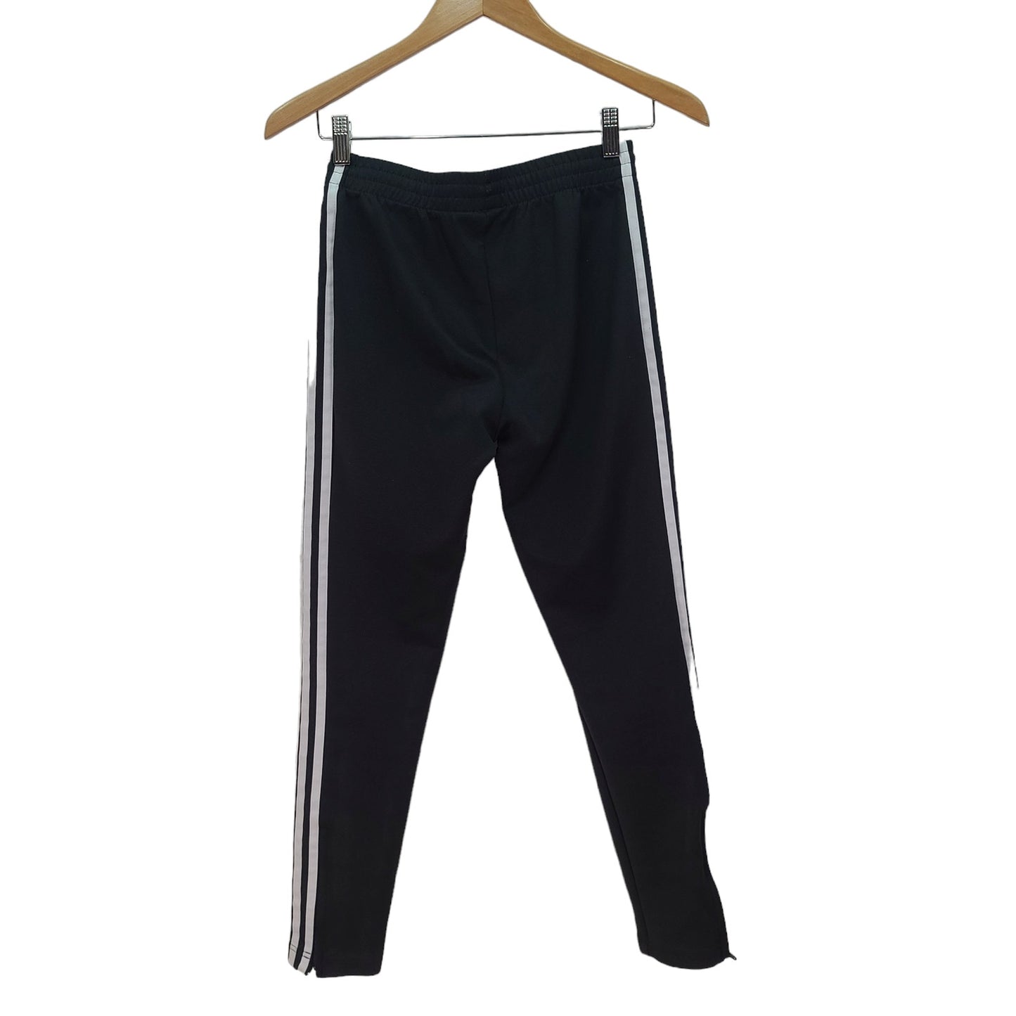 adidas Track Pants Black Ankle Zipper Womens XS