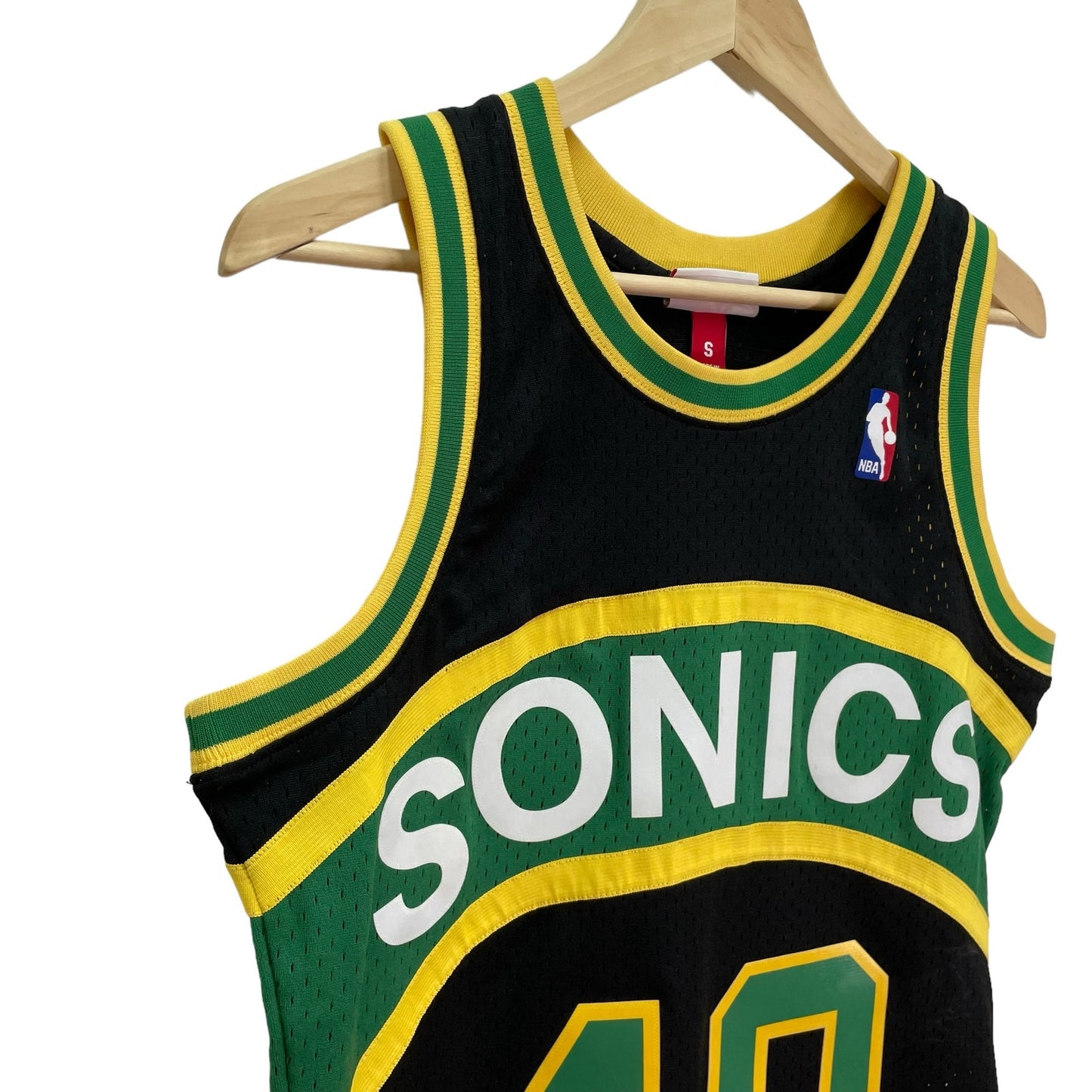 Seattle Super Sonics Kemp Jersey NBA Basketball Mitchell & Ness Size Small