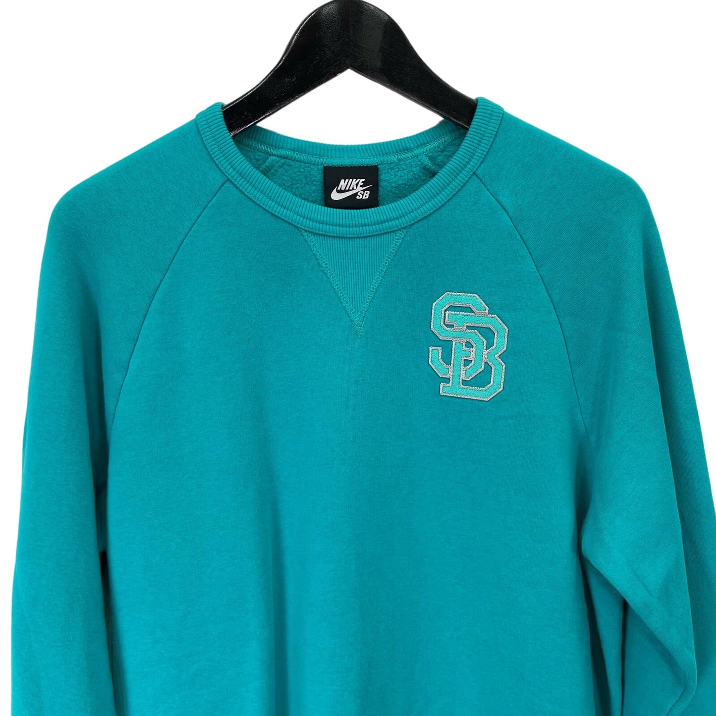 Nike SB Crewneck Pullover Sweatshirt Teal Womens Size Medium