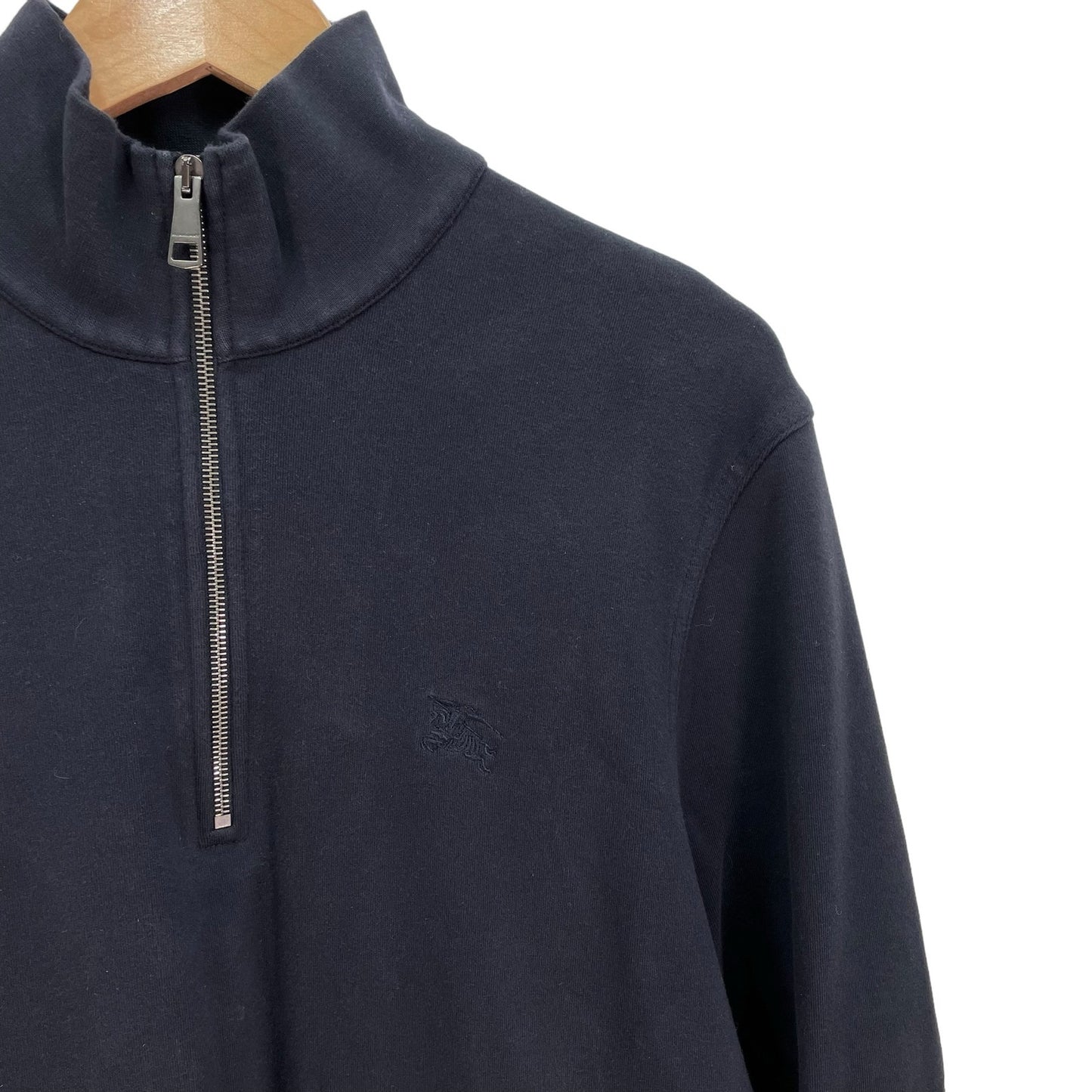 Burberry Brit 1/4 Zip Navy Pullover Mens Large