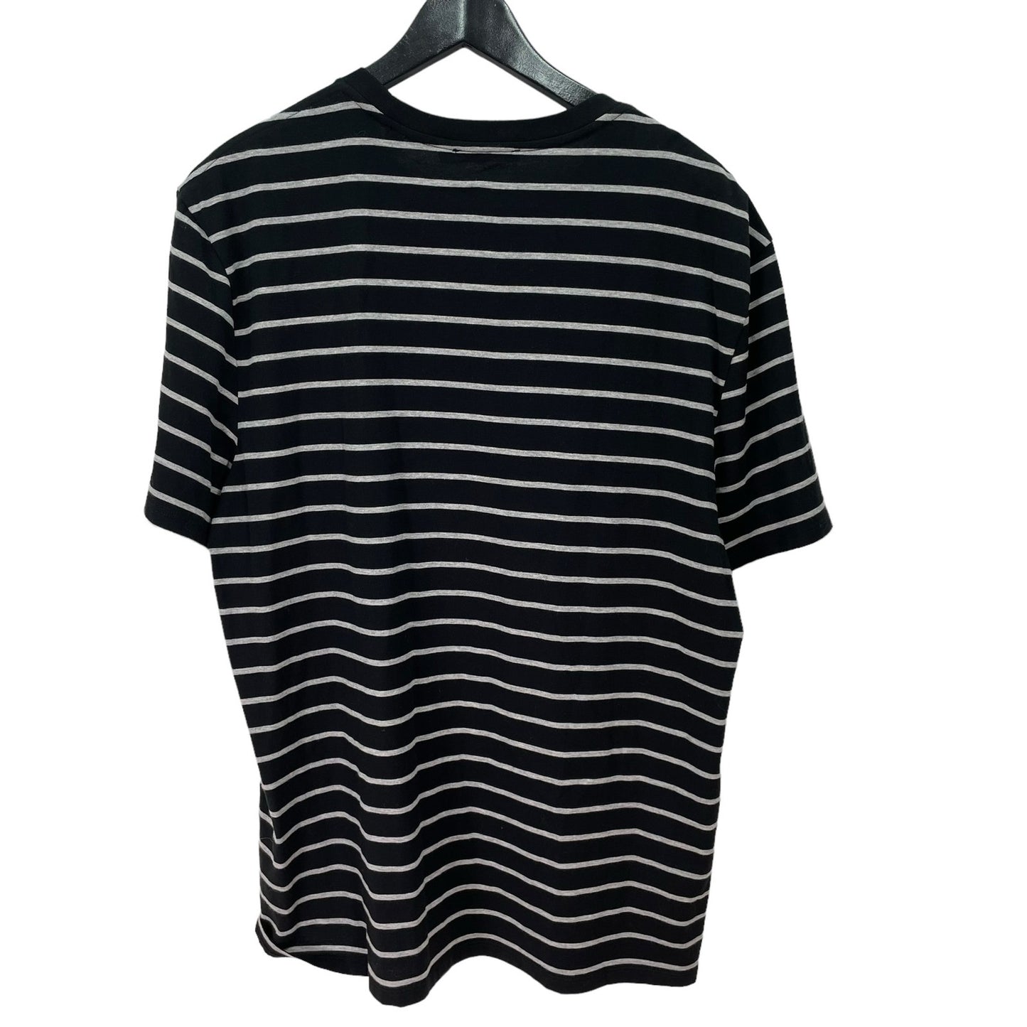 Vince Striped Cotton T-Shirt NWT Black Gray Mens XL